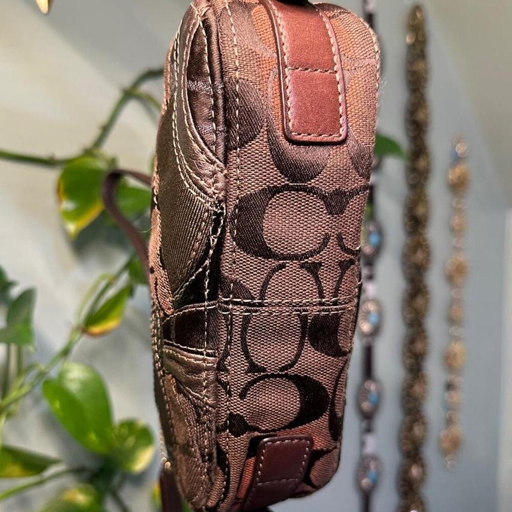 Coach mini brown zoe patchwork - Picture 4 of 7